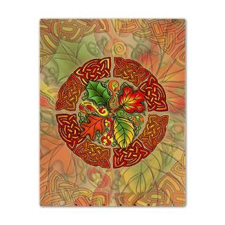 Artistic Gifts  Artistic Bedroom  Celtic Autumn Leaves Twin Duvet