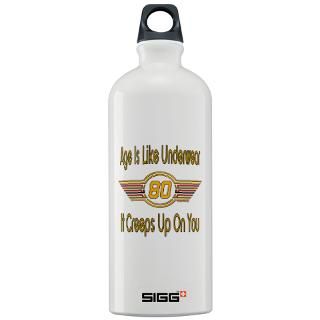 80 Gifts  80 Drinkware  Funny 80th Birthday Sigg Water Bottle