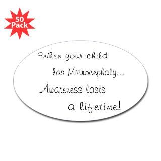 microcephaly awareness lasts oval sticker 50 pk $ 81 99