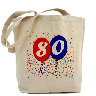 80 Gifts  80 Bags  80th Birthday Tote Bag