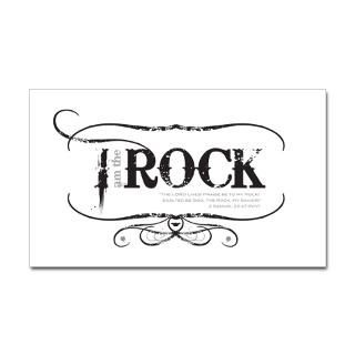 Am The Rock Sticker (Rectangle 10 pk)