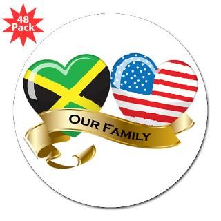 Jamaica/USA Flag Heart_Our Family  SouperTees Shop