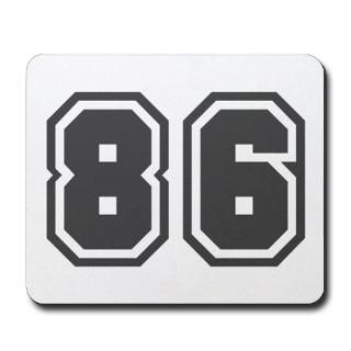 86 Gifts  86 Home Office  Number 86 Mousepad