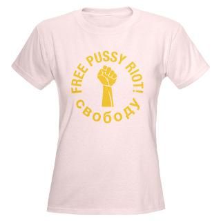 free pussy riot women s light t shirt $ 26 89