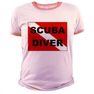 scuba diver flag jr ringer t shirt $ 24 89