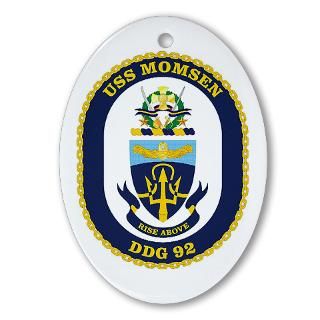 USS Momsen DDG 92 Oval Ornament for $12.50