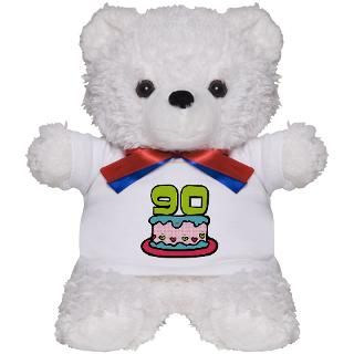90 Gifts > 90 Teddy Bears > 90 Year Old Birthday Cake Teddy Bear