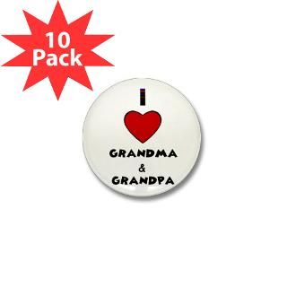 LOVE GRANDMA AND GRANDPA Mini Button (10 pack)