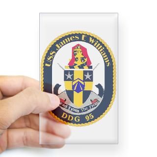 USS James E Williams DDG 95 Rectangle Decal for $4.25