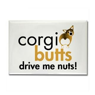 Corgi Butts Drive Me Nuts Sable 3.5 Button (10 pa