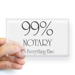 99 Notary Rectangle Decal for $4.25