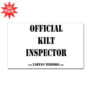 official kilt inspector rectangle sticker 50 pk $ 97 19