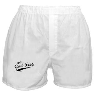 Gifts  Activism Underwear & Panties  100% God Free Boxer Shorts