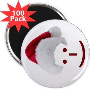 smiley emoticon santa hat 2 25 magnet 100 pack $ 107 99