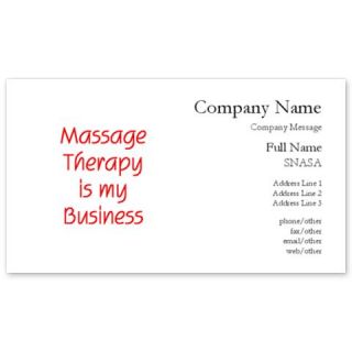 Massage Therapy Business Cards by Admin_CP6483075  511613128