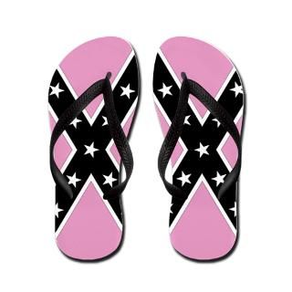 Alabama Gifts  Alabama Bathroom  Pink Confederate Flag Flip Flops