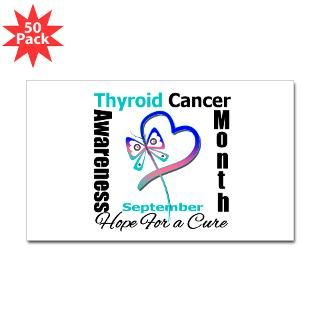 thyroid cancer month rectangle sticker 50 pk $ 113 99
