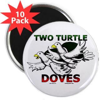 Two Turtle Doves 2.25 Magnet (10 pack)