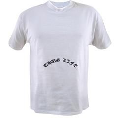 2pac Thug Life Tattoo T Shirt by cursedoutdesign
