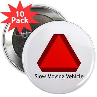 Slow Moving Vehicle Sign   2.25 Button (10 pack)
