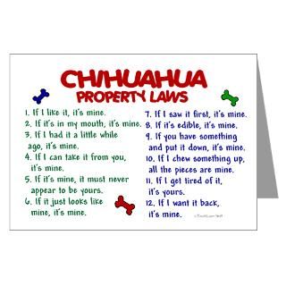 Chihuahua Property Laws 2 Greeting Cards (Pk of 10