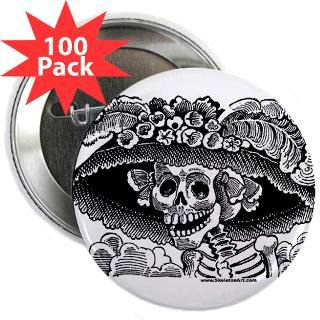 la catrina skeleton 2 25 button 100 pack $ 119 99