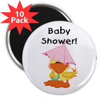 Girl Duck Baby Shower 2.25 Magnet (10 pack)