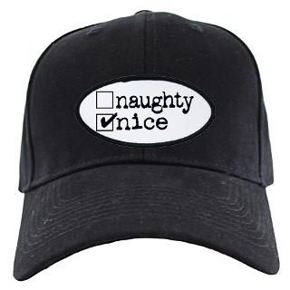 nice. naughty. Black Cap  nice / naughty  Personalized Gifts And