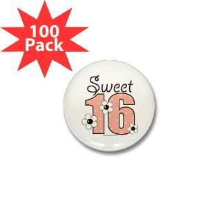 Sweet Sixteen 16th Birthday Mini Button (100 pack) for $125.00