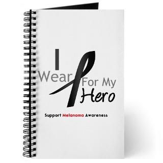 Melanoma I Wear Black Ribbon For My Hero Shirts  Shop4Awareness