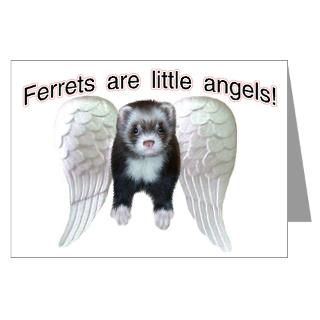 Little Angel Ferret Greeting Cards (Pk of 10)