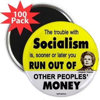 thatcher socialism quote 2 25 magnet 100 pack $ 139 99