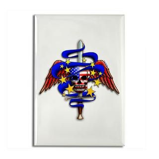 Tattoo Skull with American Flag  Scarebaby Design
