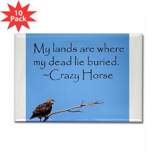 Crazy Horse Quote Rectangle Magnet (100 pack)
