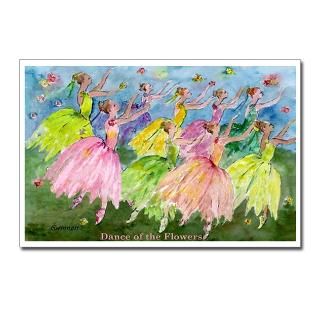 Dance Of Flowers Postcards (Package of 8)