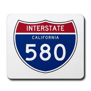 Interstate Highway 580  Symbols on Stuff T Shirts Stickers Hats and