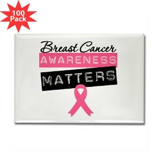breast cancer matters rectangle magnet 100 pack $ 168 99