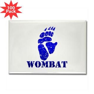 blue wombat footprint rectangle magnet 100 pack $ 164 99