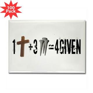 forgiven in jesus rectangle magnet 100 pack $ 168 99