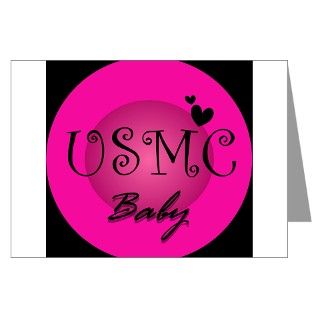  Baby Greeting Cards  Girl USMC Baby Shower Invitations(Pk of 20