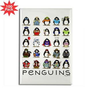 lots of penguins rectangle magnet 100 pack $ 189 99