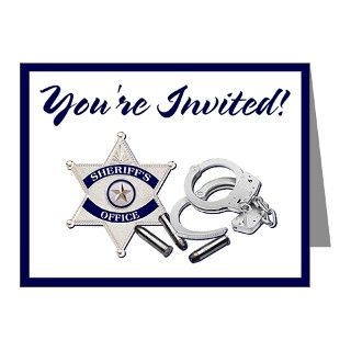 GRADUATION Note Cards  Sheriff Academy Invitation Cards (Pk of 20