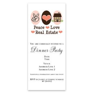 Peace Love Real Estate Agent Invitations by Admin_CP8437408