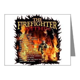 Firefighter Thoughts Note Cards (Pk of 10) for