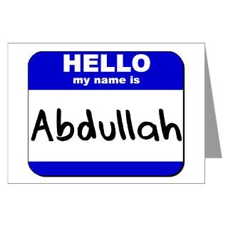 hello my name is abdullah Greeting Cards (Package for