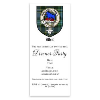 Weir Clan Crest Tartan Invitations by Admin_CP4567472  507104904