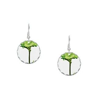 Carnation Gifts  Carnation Jewelry  Green Carnation Earring Circle