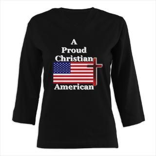 Proud Christian American (for dark items) Womens Long