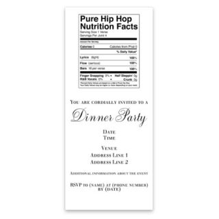 Hip Hop Nutrition Facts Invitations by Admin_CP10846103  512596381