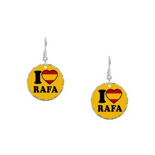 Flag Gifts > Flag Jewelry > I Love Rafa Nadal Earring Circle Charm